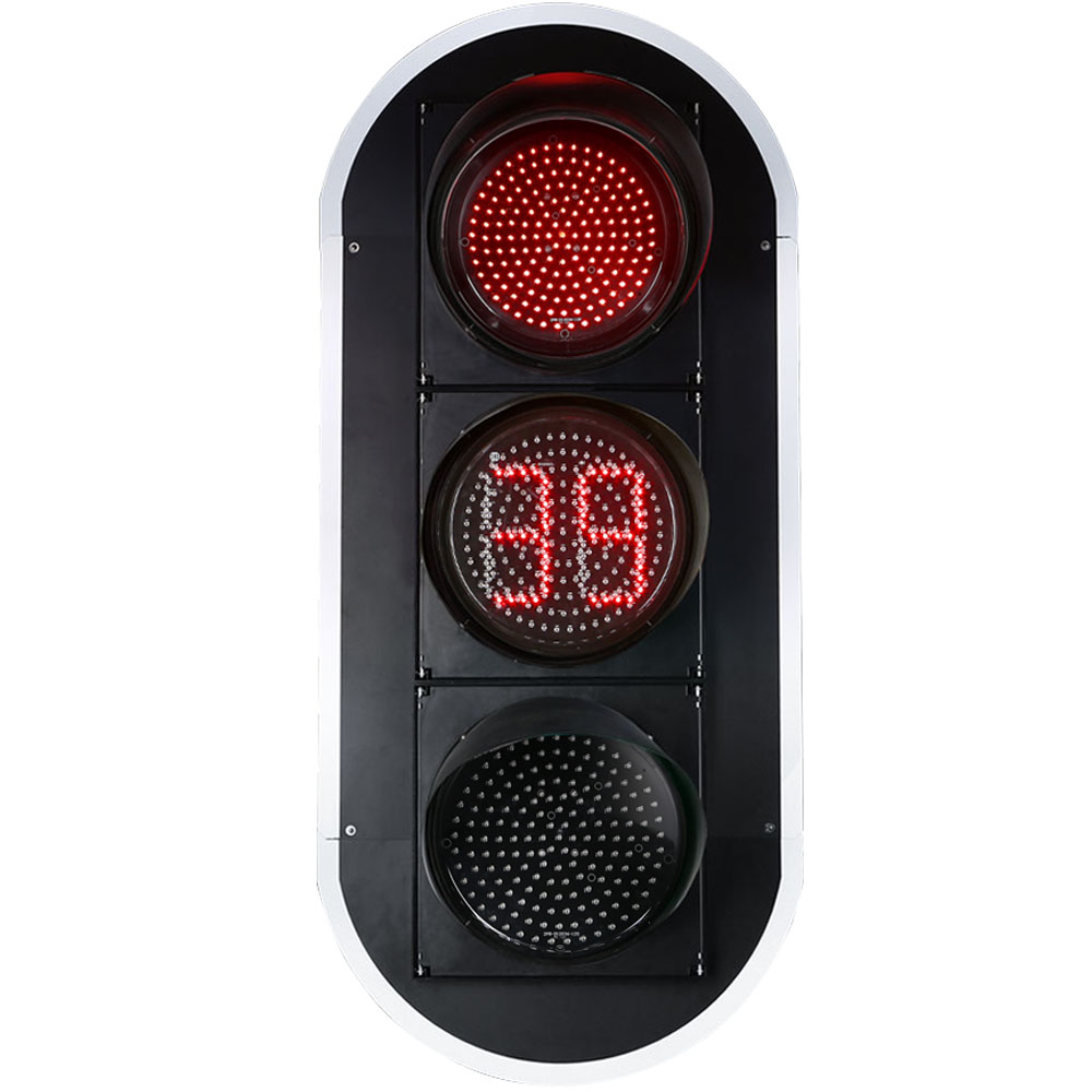 Nuru ya Trafiki ya Nguvu ya Chini Nyekundu/Njano/Kijani Kamili ya Trafiki yenye Kipima Muda cha Kuahirisha