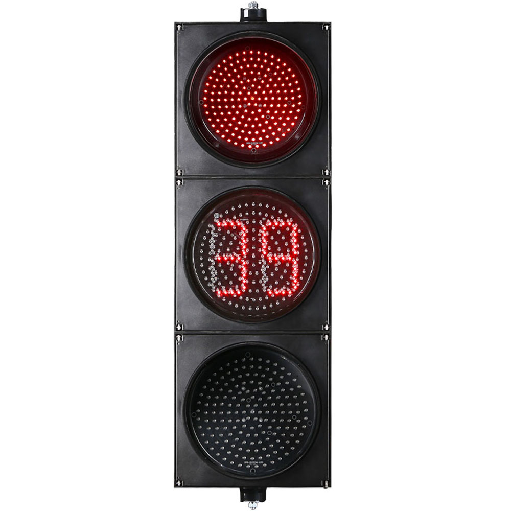 Nuru ya Trafiki ya Nguvu ya Chini Nyekundu/Njano/Kijani Kamili ya Trafiki yenye Kipima Muda cha Kuahirisha