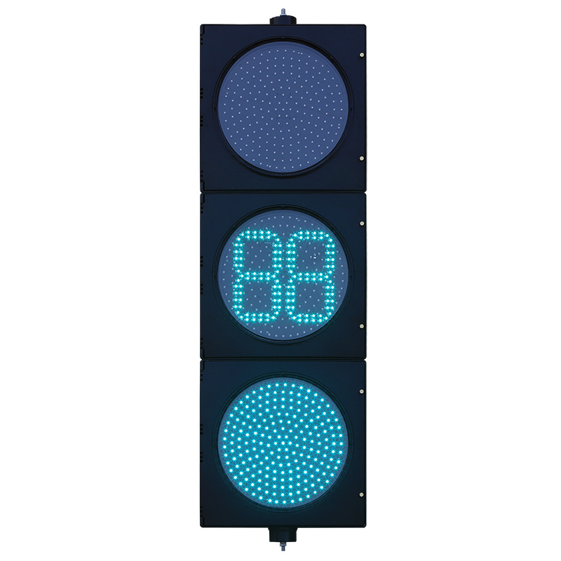 Nuru ya Trafiki ya Nguvu ya Chini Nyekundu/Njano/Kijani Kamili ya Trafiki yenye Kipima Muda cha Kuahirisha