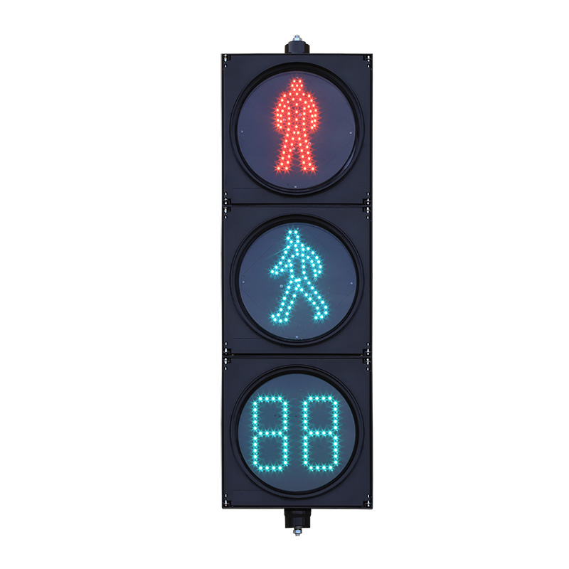 Mwanga wa Trafiki wa Watembea kwa Miguu wenye Nguvu ya Chini yenye Kipima Muda cha Kuchelewa