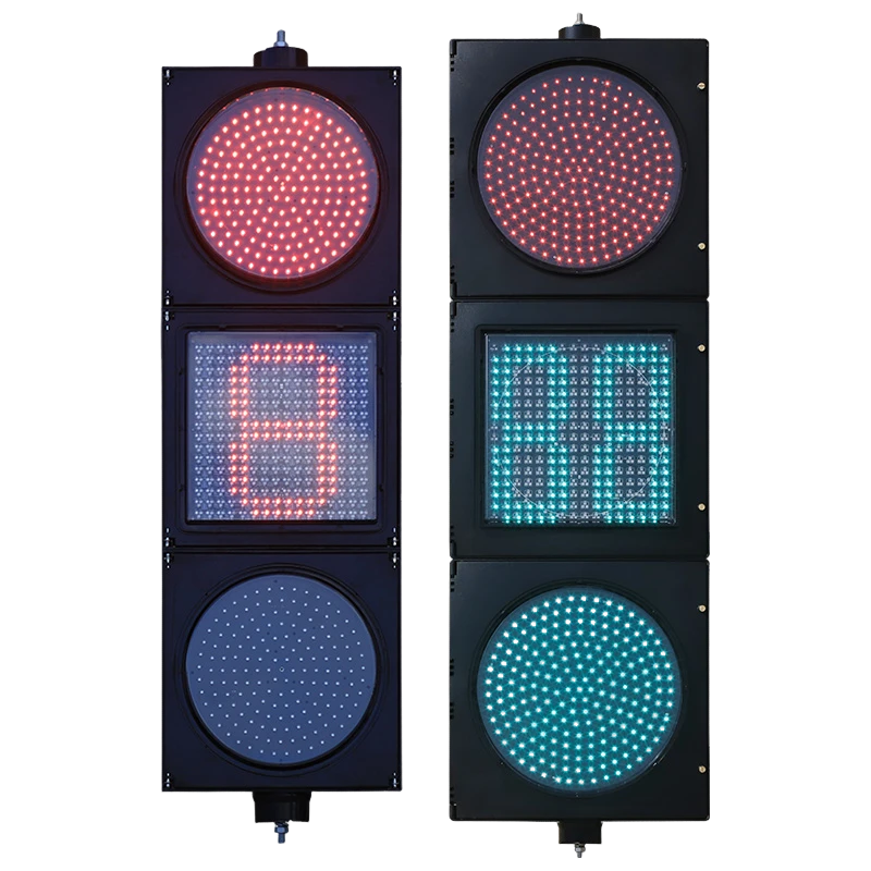 Mwangaza wa Trafiki wa Nguvu ya Chini, Nyekundu/Njano/Kijani Kamili ya Trafiki na Upungufu wa Nukta ya Matrix