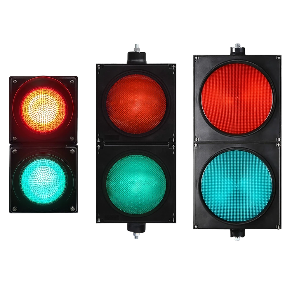 Mwanga wa Trafiki wa Mpira Mwekundu wa Juu/Kijani Kamili (seti mbili)