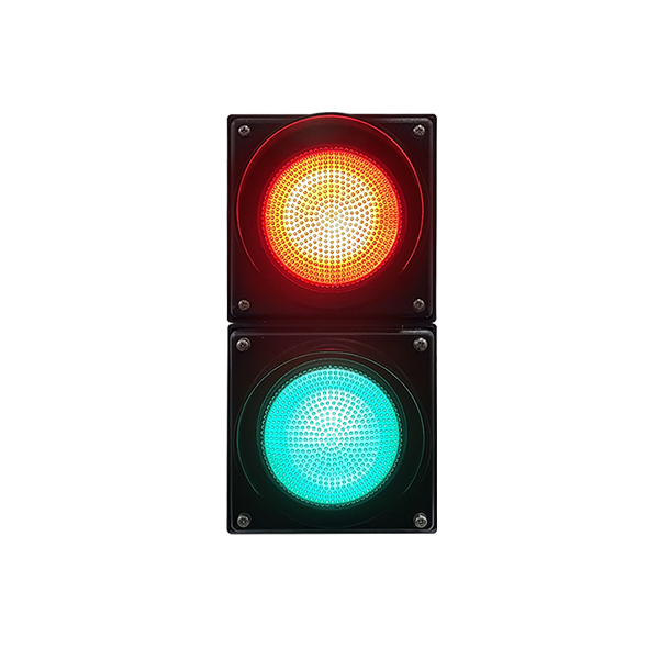 Taa ya Trafiki ya Mpira Kamili ya Flux Nyekundu/Kijani yenye Mpira Mwekundu (ya vitengo viwili)