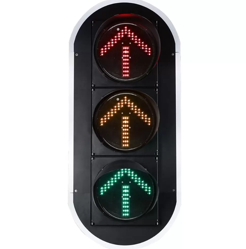 mshale wa manjano unaong'aa taa ya trafiki